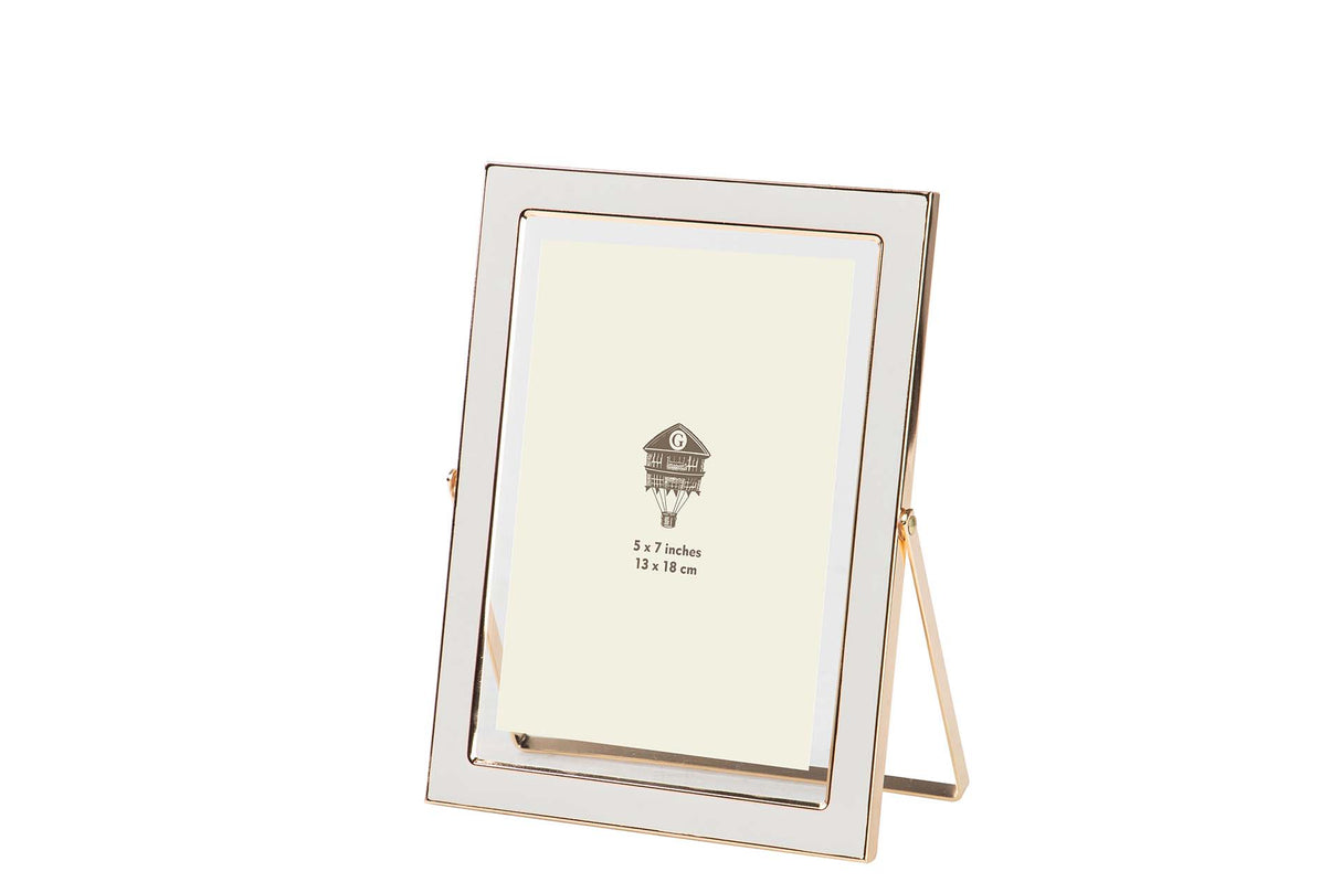 PORTAFOTOS METAL BLANCO 13x18 CM