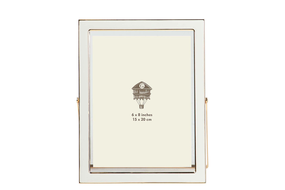 PORTAFOTOS METAL BLANCO 15x20 CM