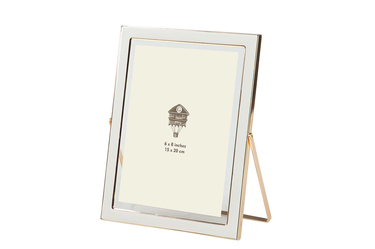 PORTAFOTOS METAL BLANCO 15x20 CM