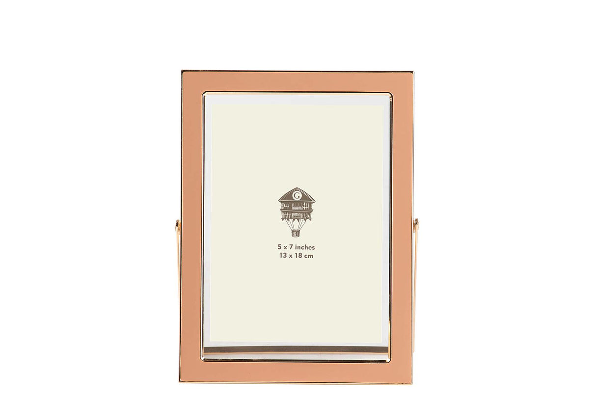 PORTAFOTOS METAL ROSA 13x18 CM