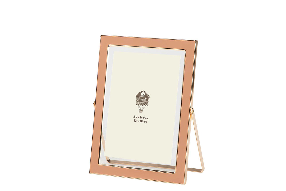 PORTAFOTOS METAL ROSA 13x18 CM