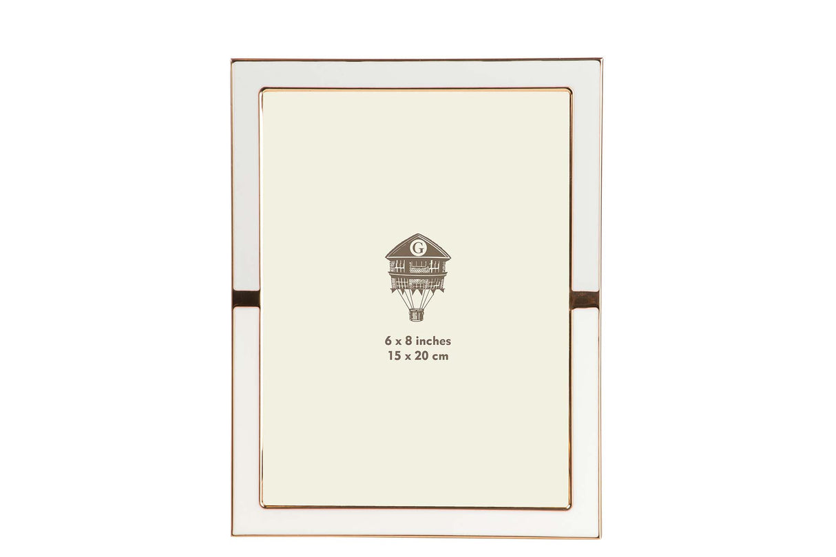 PORTAFOTOS METAL BEIGE 15x20 CM
