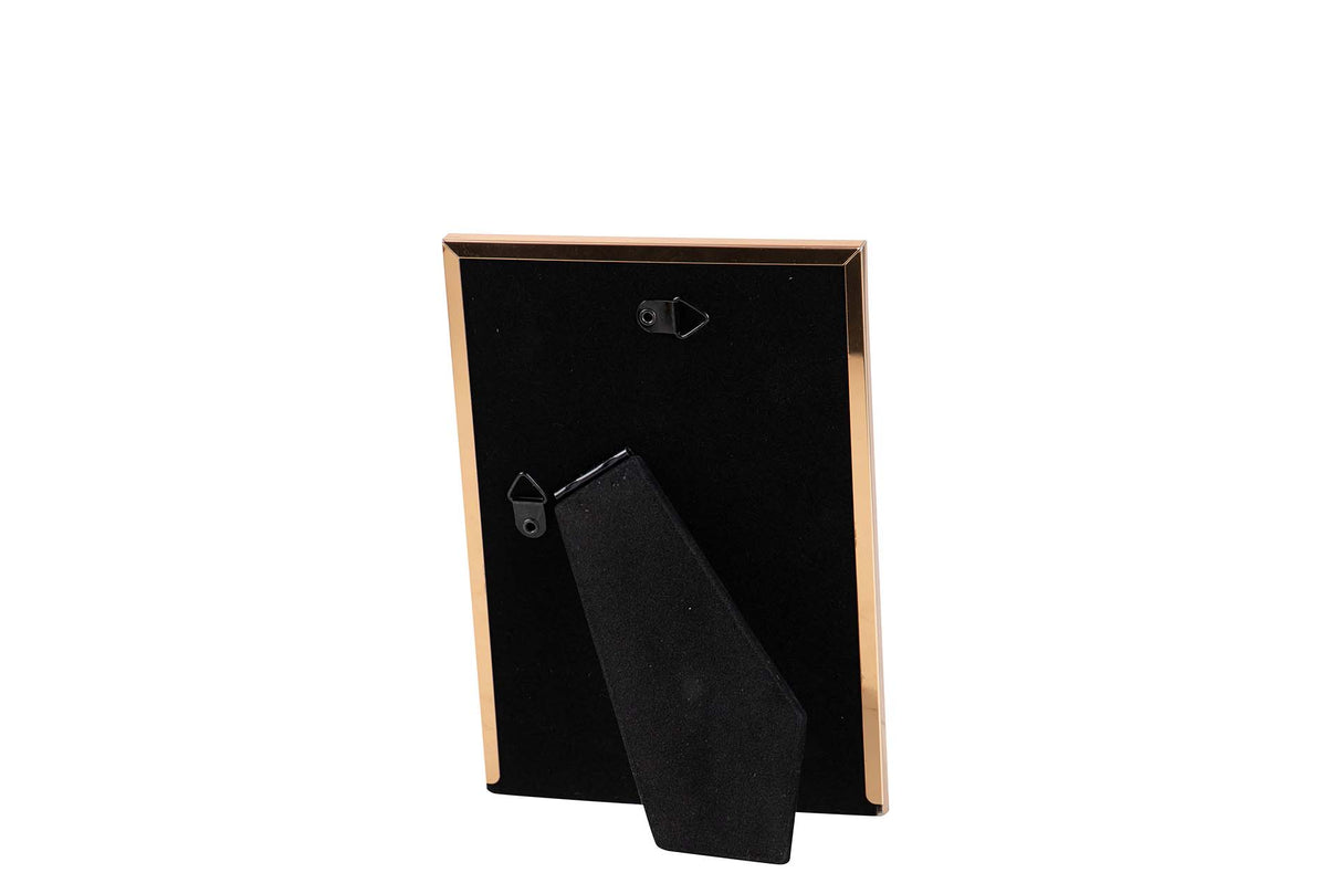 PORTAFOTOS METAL MARRON BEIGE 10x15 CM