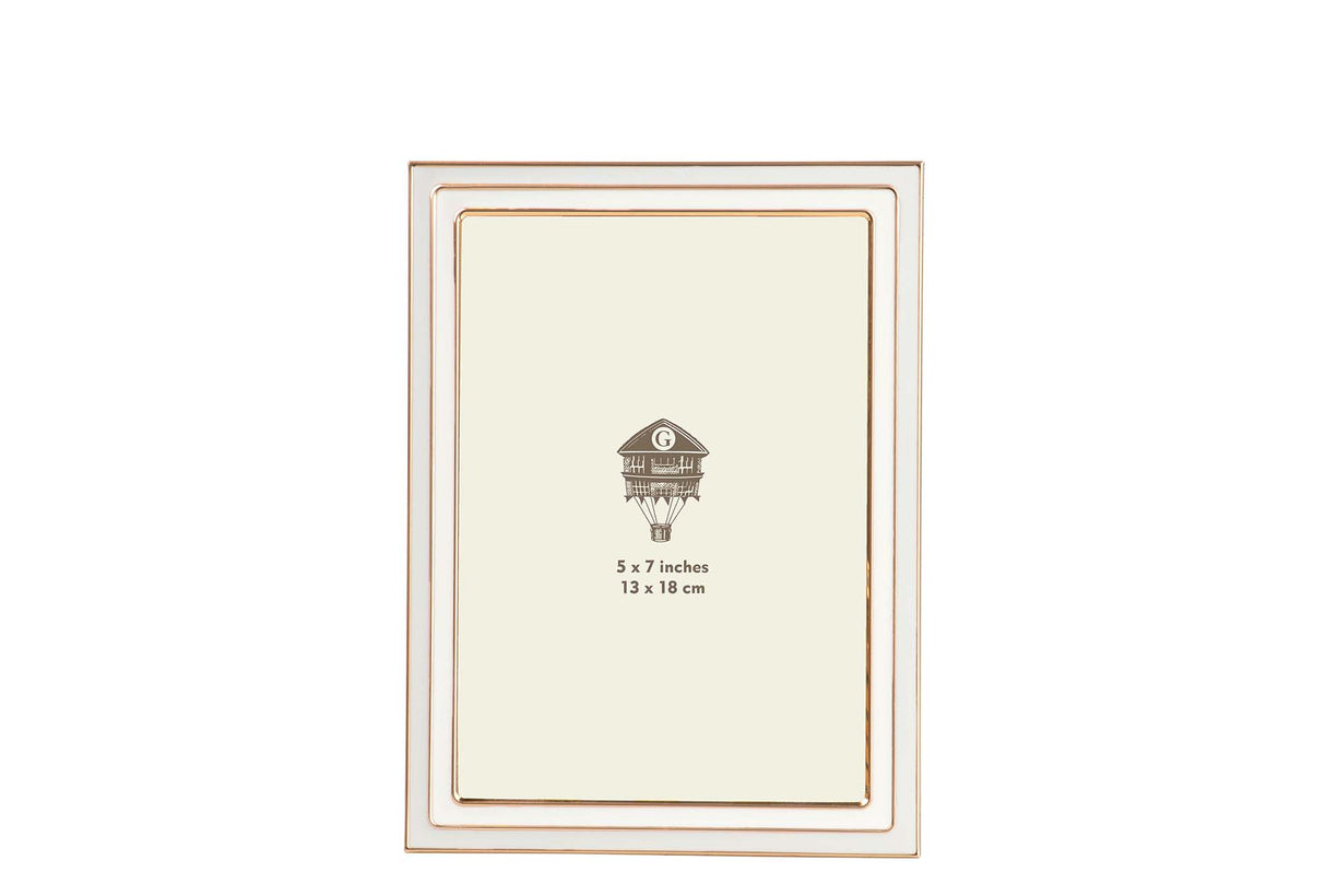 PORTAFOTOS METAL MARRON BEIGE 13x18 CM