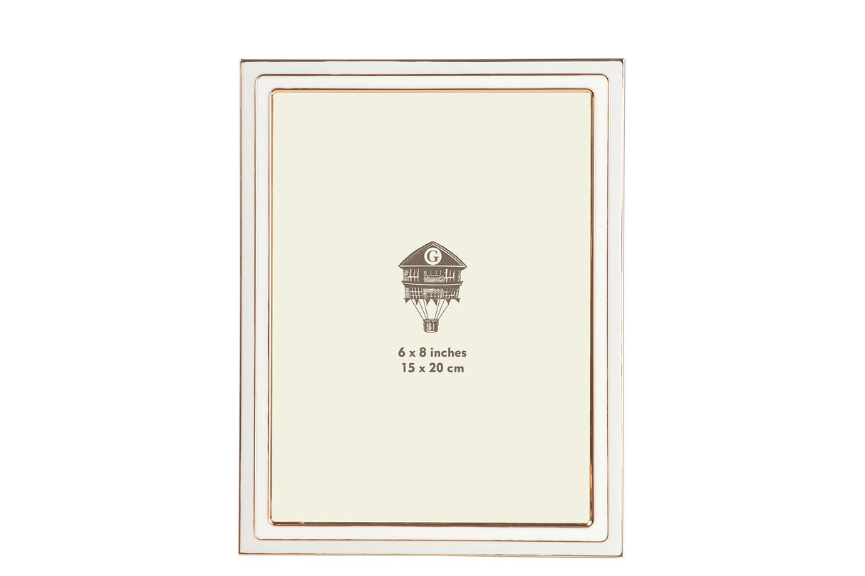 PORTAFOTOS METAL MARRON BEIGE 15x20 CM