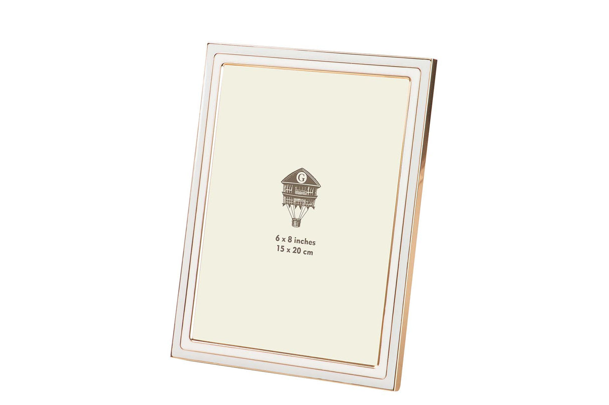 PORTAFOTOS METAL MARRON BEIGE 15x20 CM