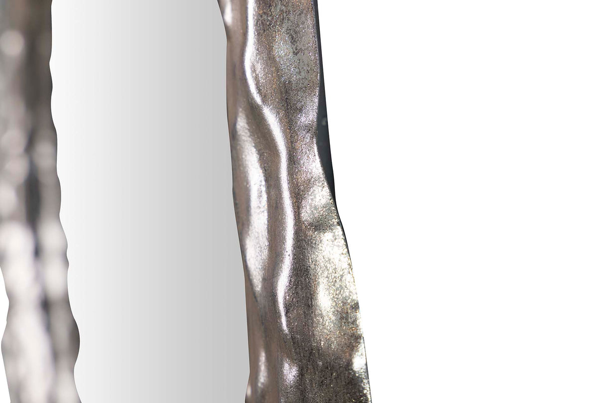 ESPEJO METAL PLATEADO 53x3x53 CM