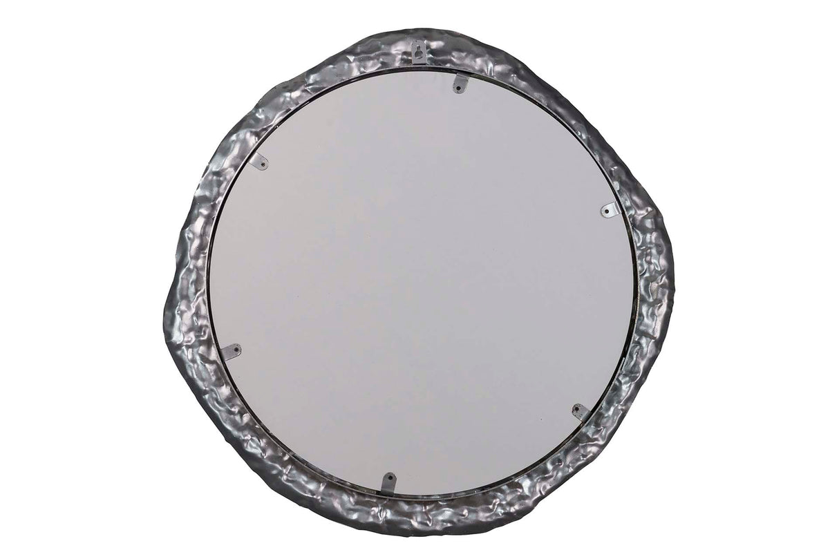 ESPEJO METAL PLATEADO 53x3x53 CM