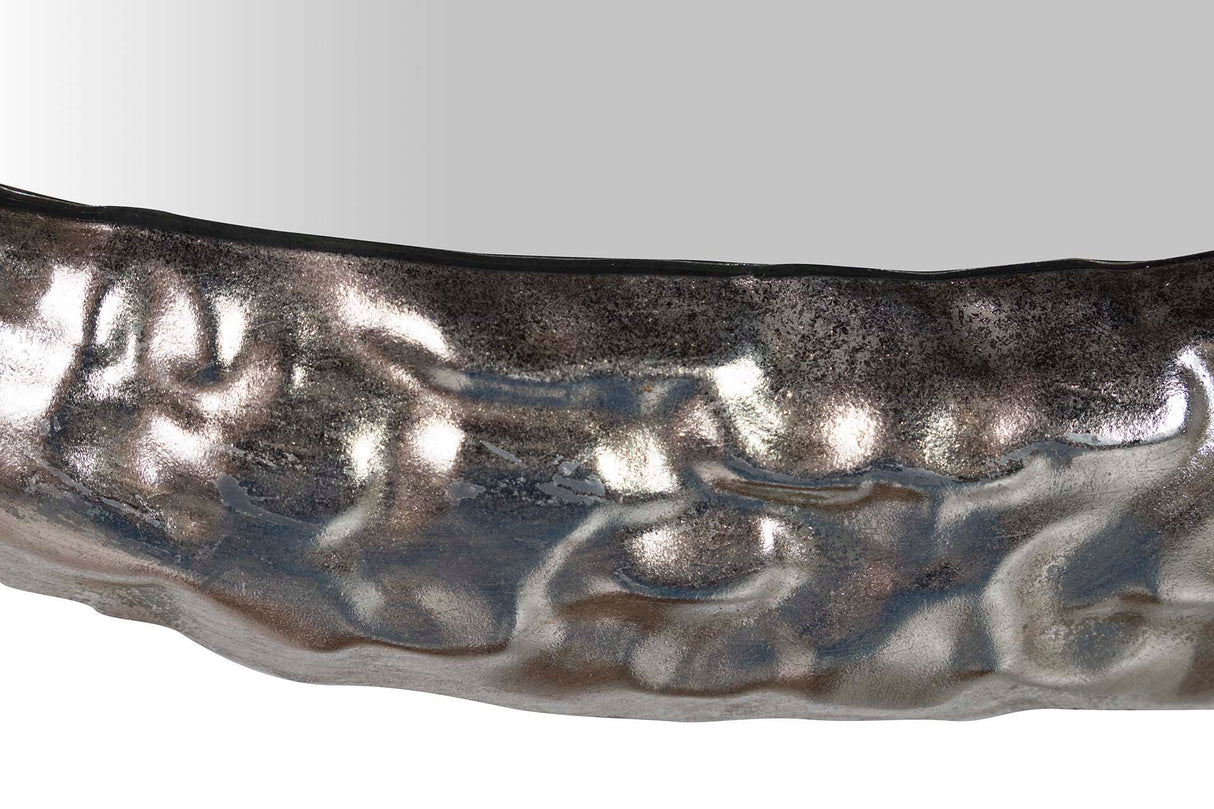 ESPEJO METAL PLATEADO 53x3x57 CM