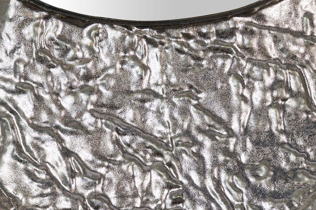 88x7x128 cm de espelho de metal prateado