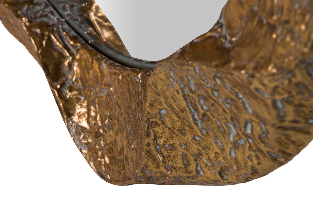 ESPEJO METAL DORADO 104x7x104 CM