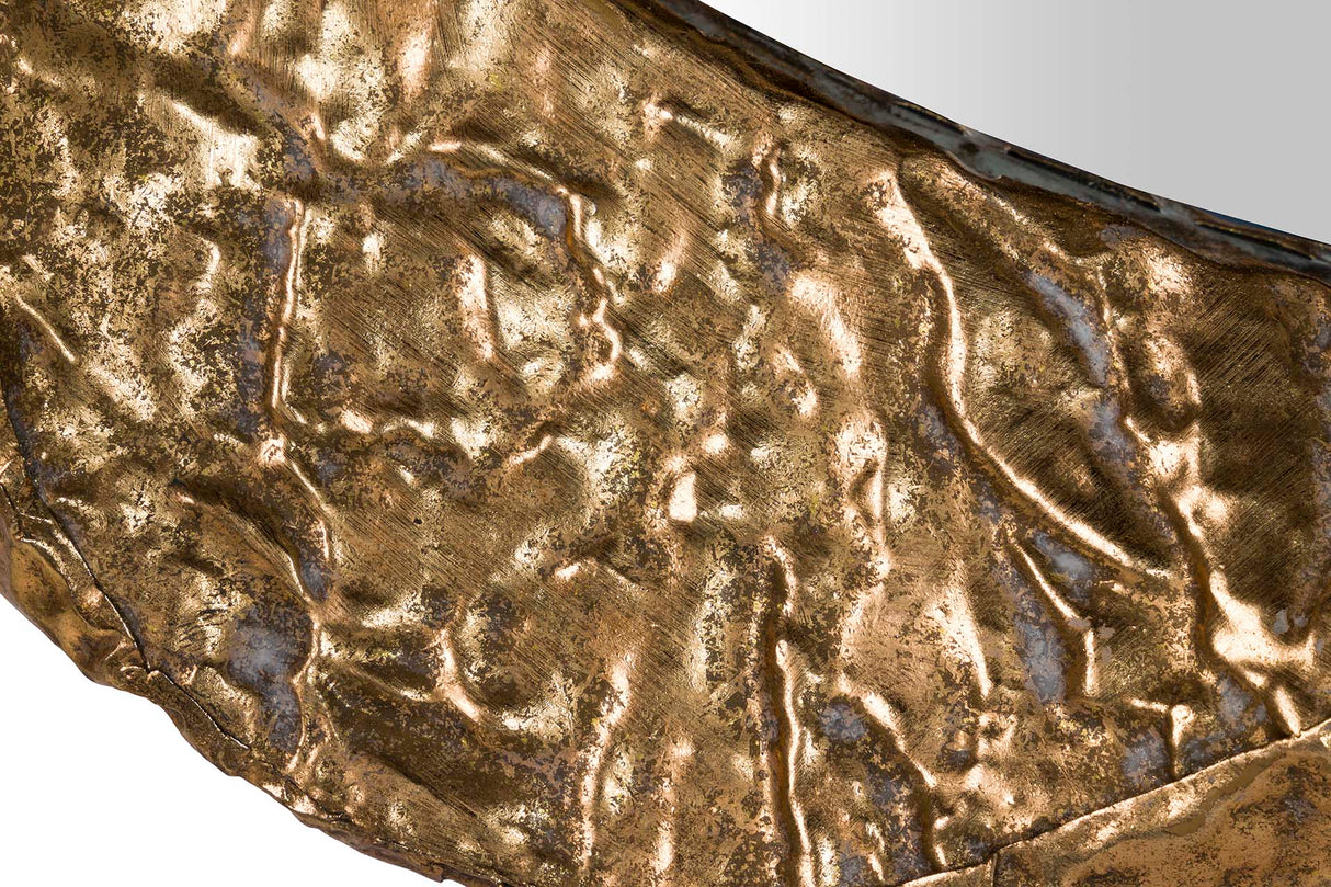 ESPEJO METAL DORADO 104x7x104 CM