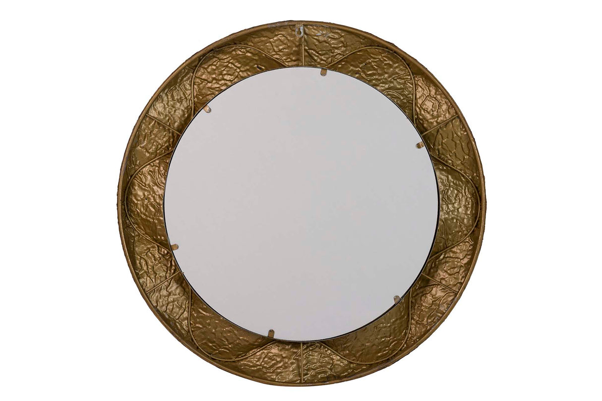 ESPEJO METAL DORADO 104x7x104 CM