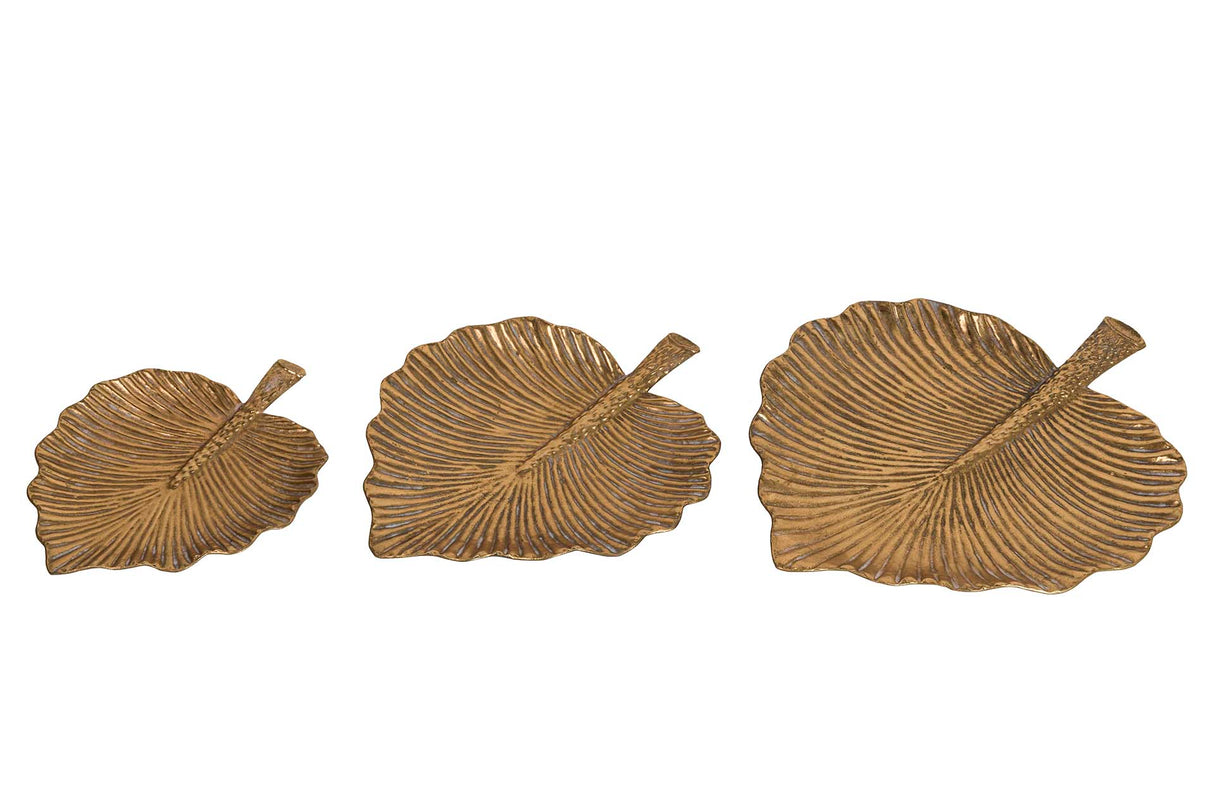 Set 3 vassoi metallici 60x8x49 50x8x40 40x7x32 cm