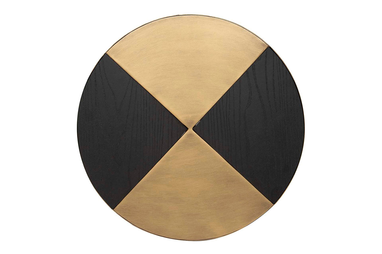 MESA AUXILIAR METAL DORADO 40x40x50 CM