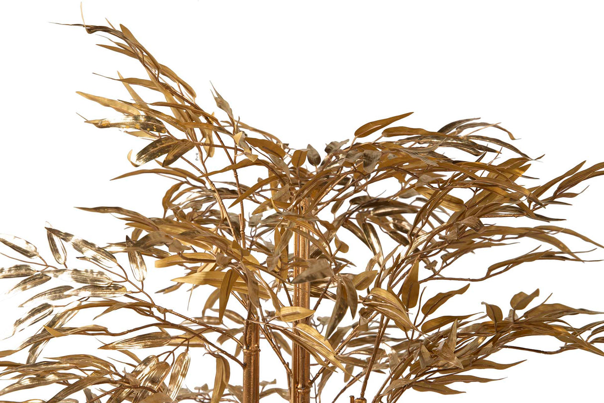 Arbre Bambu en or avec un pot de 78x51x167 cm