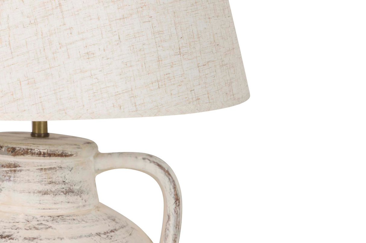 Graue Keramik -Desktop -Lampe 40x40x65 cm