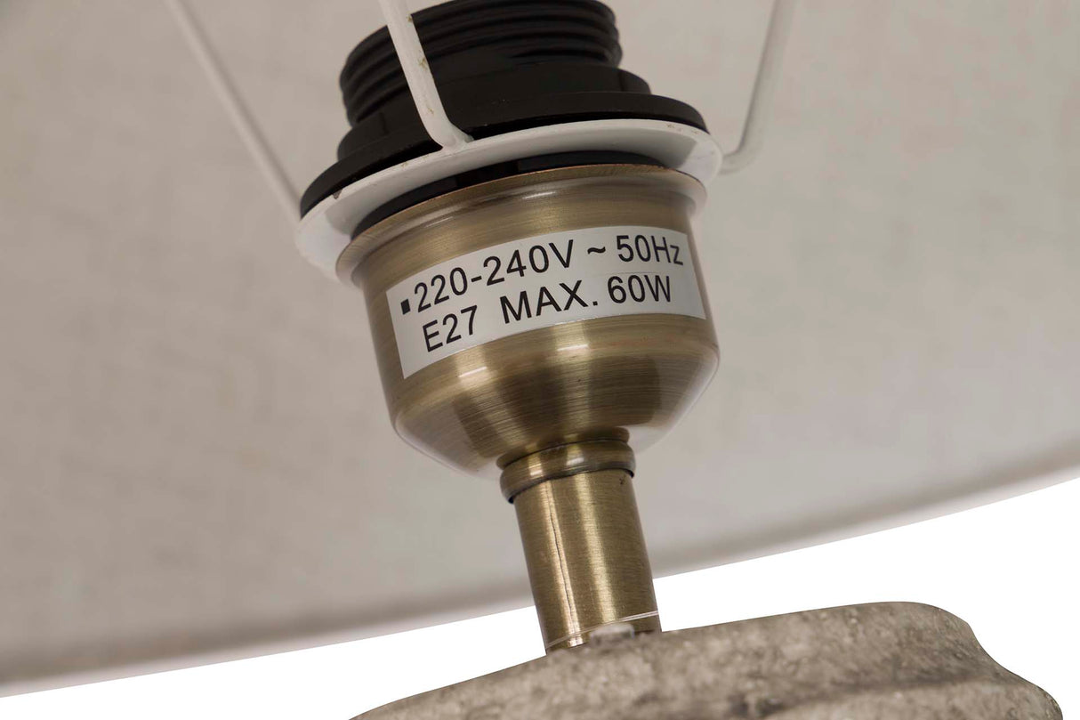 Lampada per gonna in ceramica grigia 40x40x75 cm