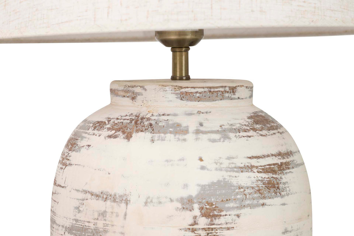 Graue Keramik -Lampe 40x40x68 cm