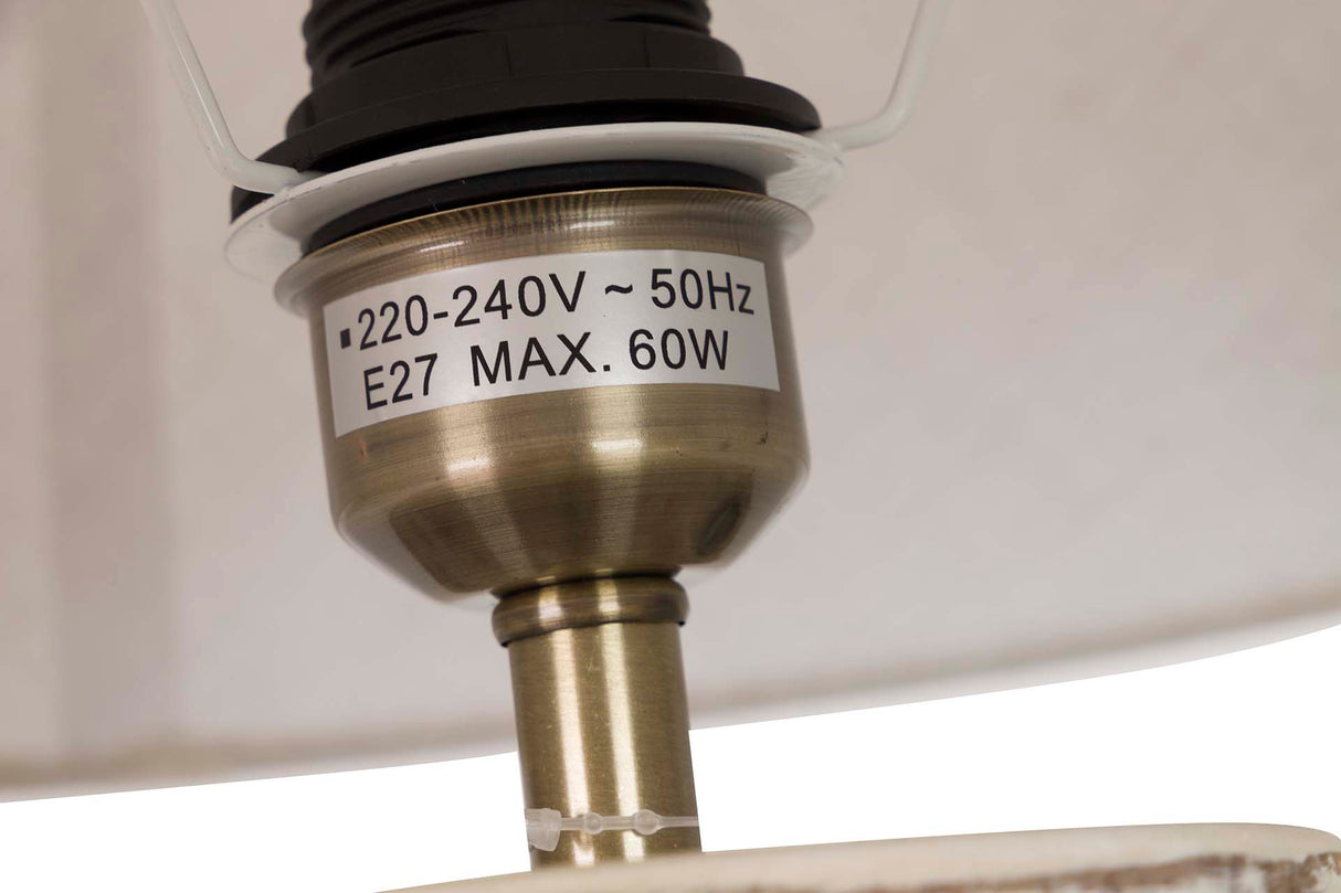 Graue Keramik -Lampe 40x40x68 cm