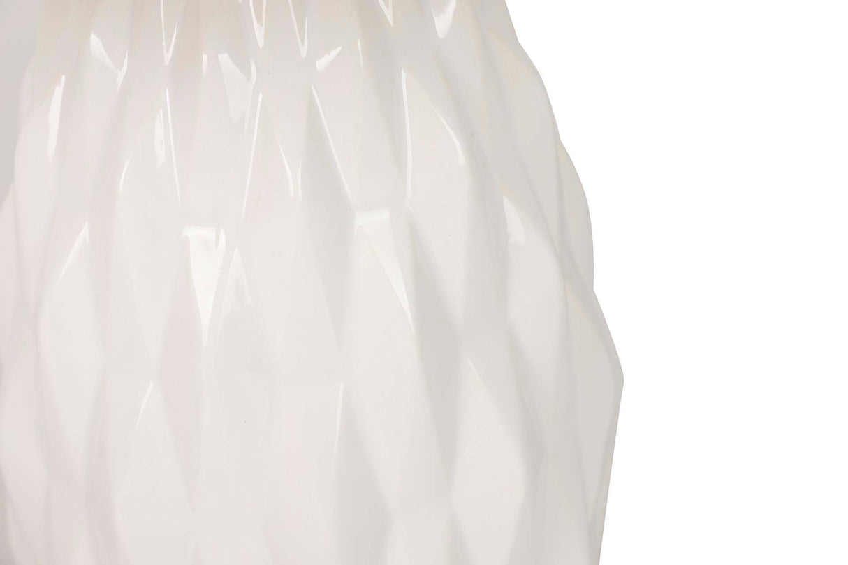 Lampada da scrivania in ceramica bianca 30x30x49 cm