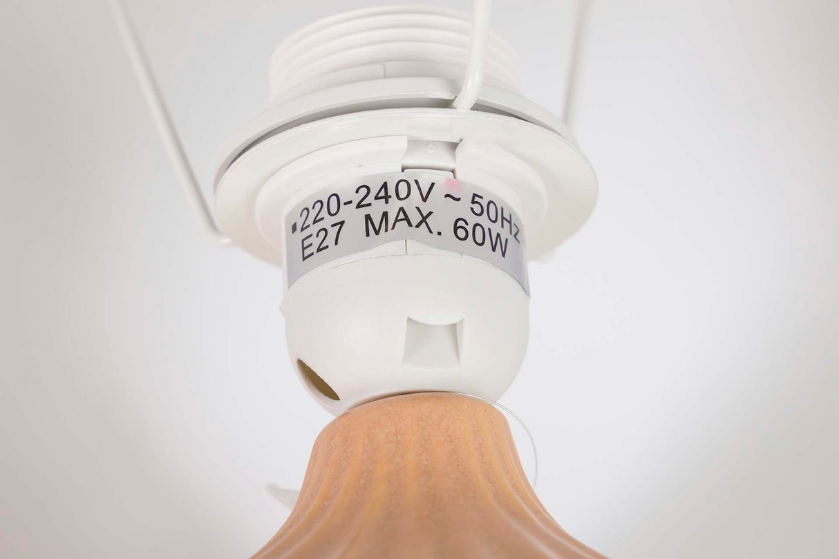 Lampada da scrivania in ceramica arancione 30x30x50 cm