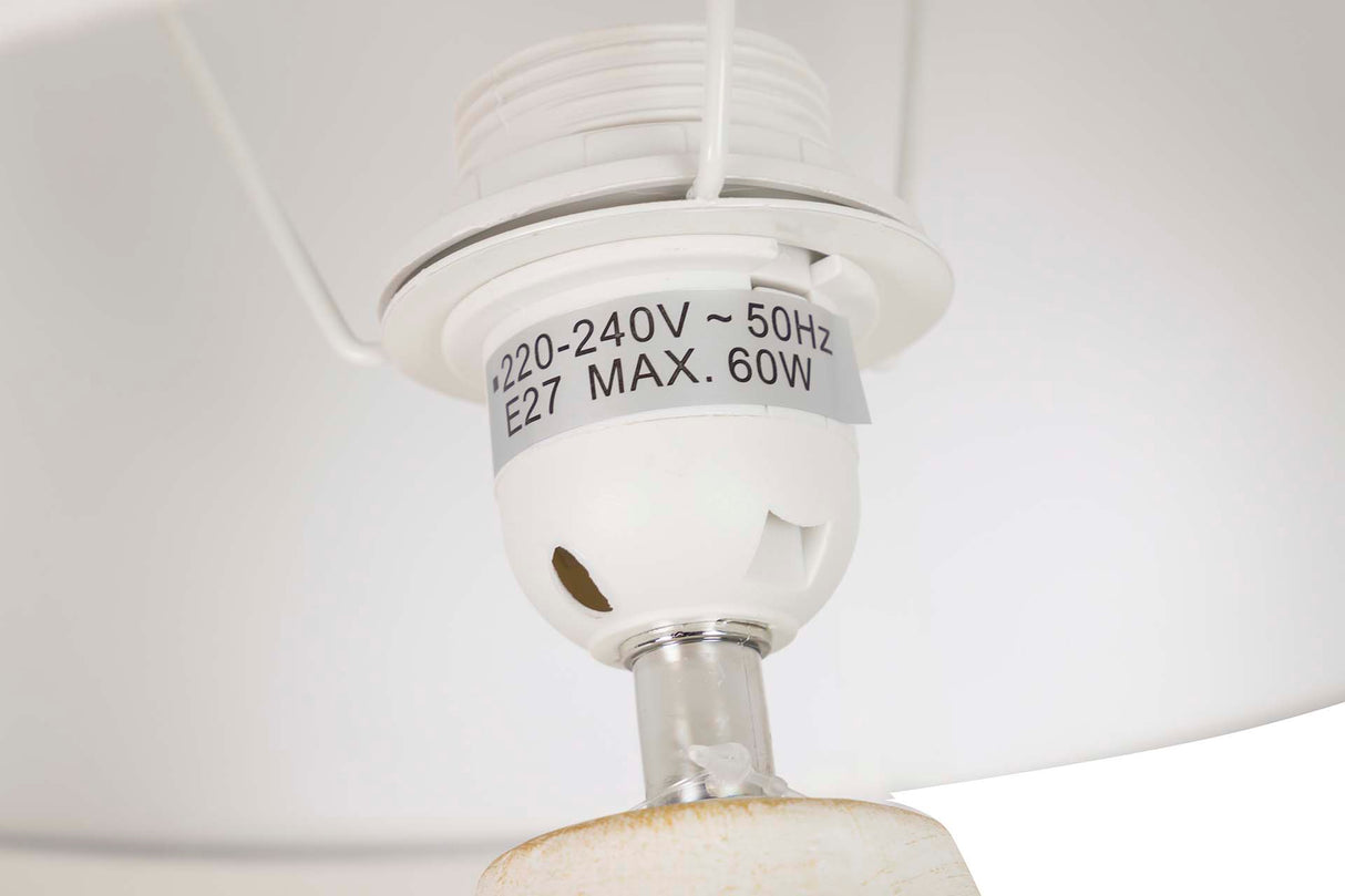 Beige 28x28x42 cm Keramikschreibtischlampe