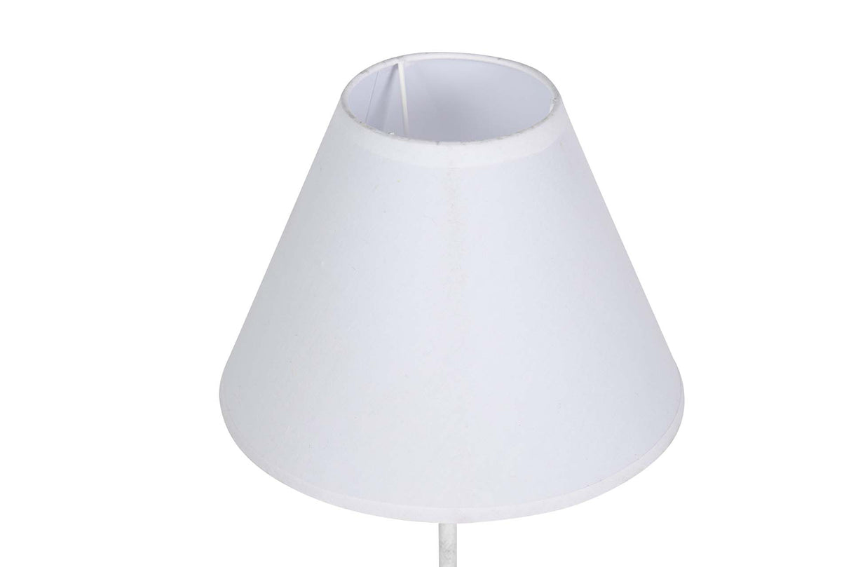 LAMPARA DE SOBREMESA METAL GRIS 23x23x49 CM