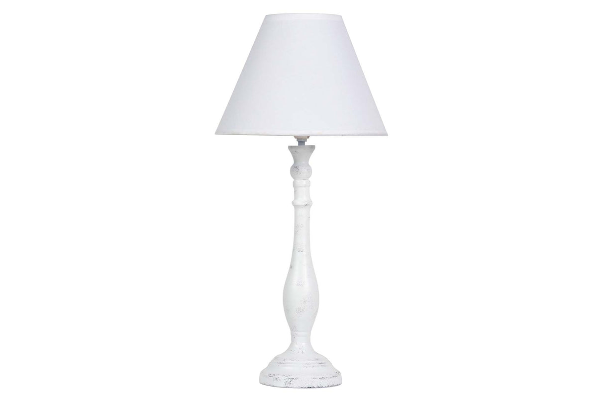 LAMPARA DE SOBREMESA METAL GRIS 23x23x49 CM