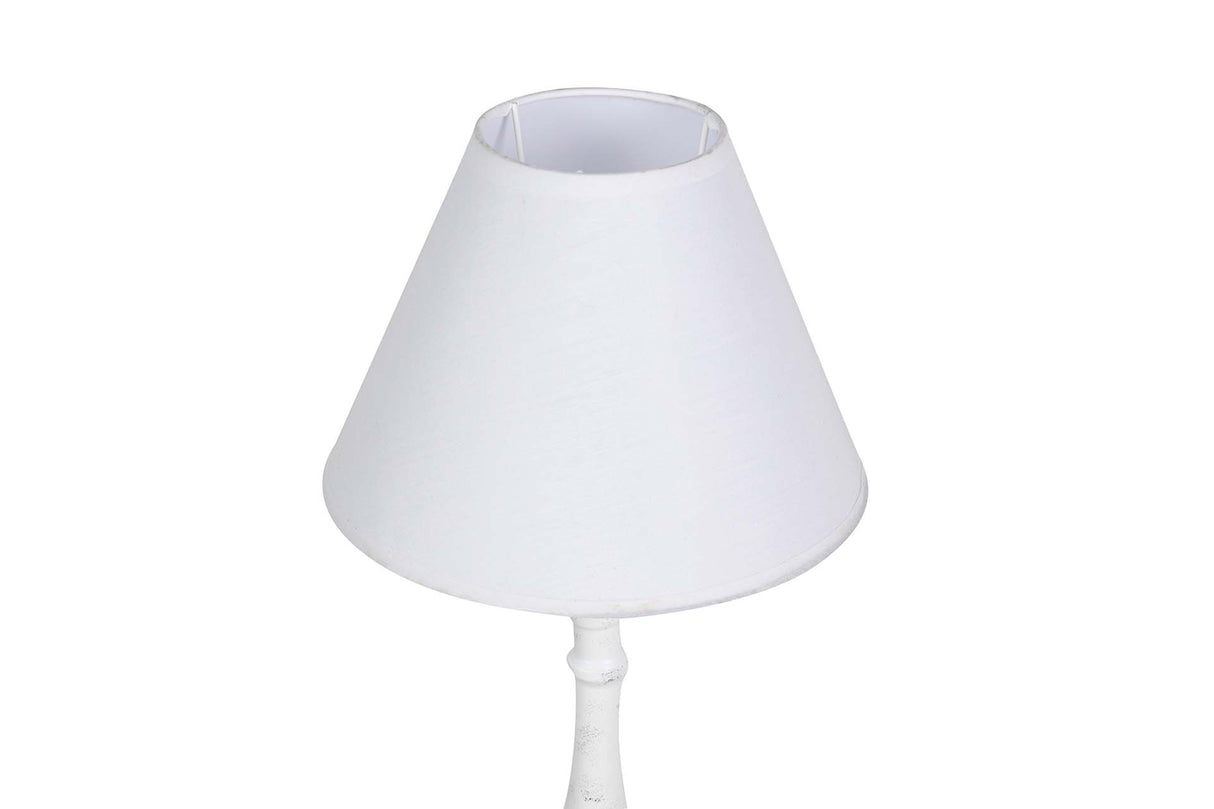 LAMPARA DE SOBREMESA METAL GRIS 23x23x49 CM