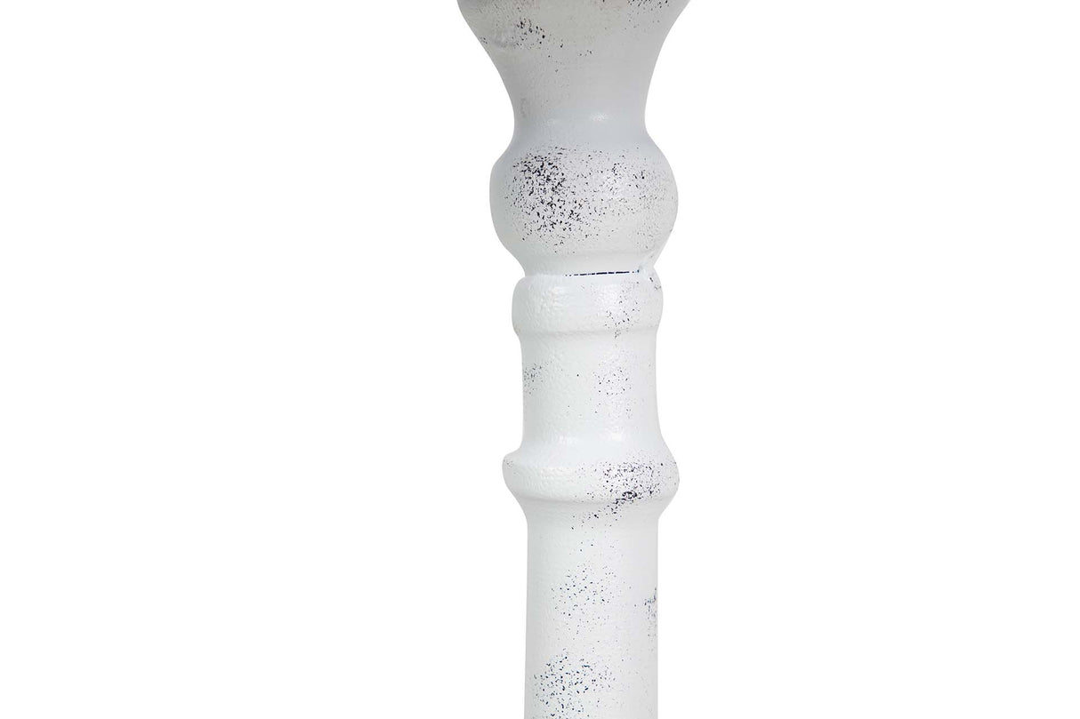 LAMPARA DE SOBREMESA METAL GRIS 23x23x49 CM