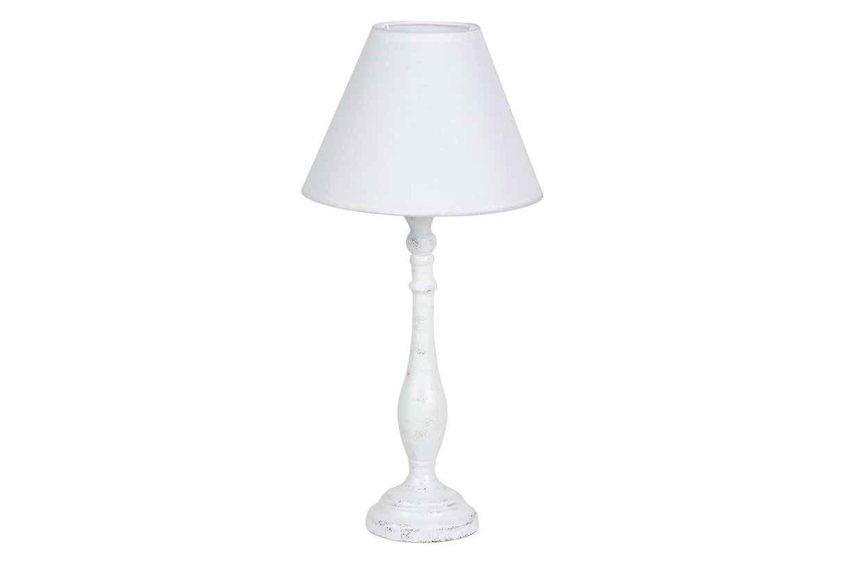 LAMPARA DE SOBREMESA METAL GRIS 23x23x49 CM