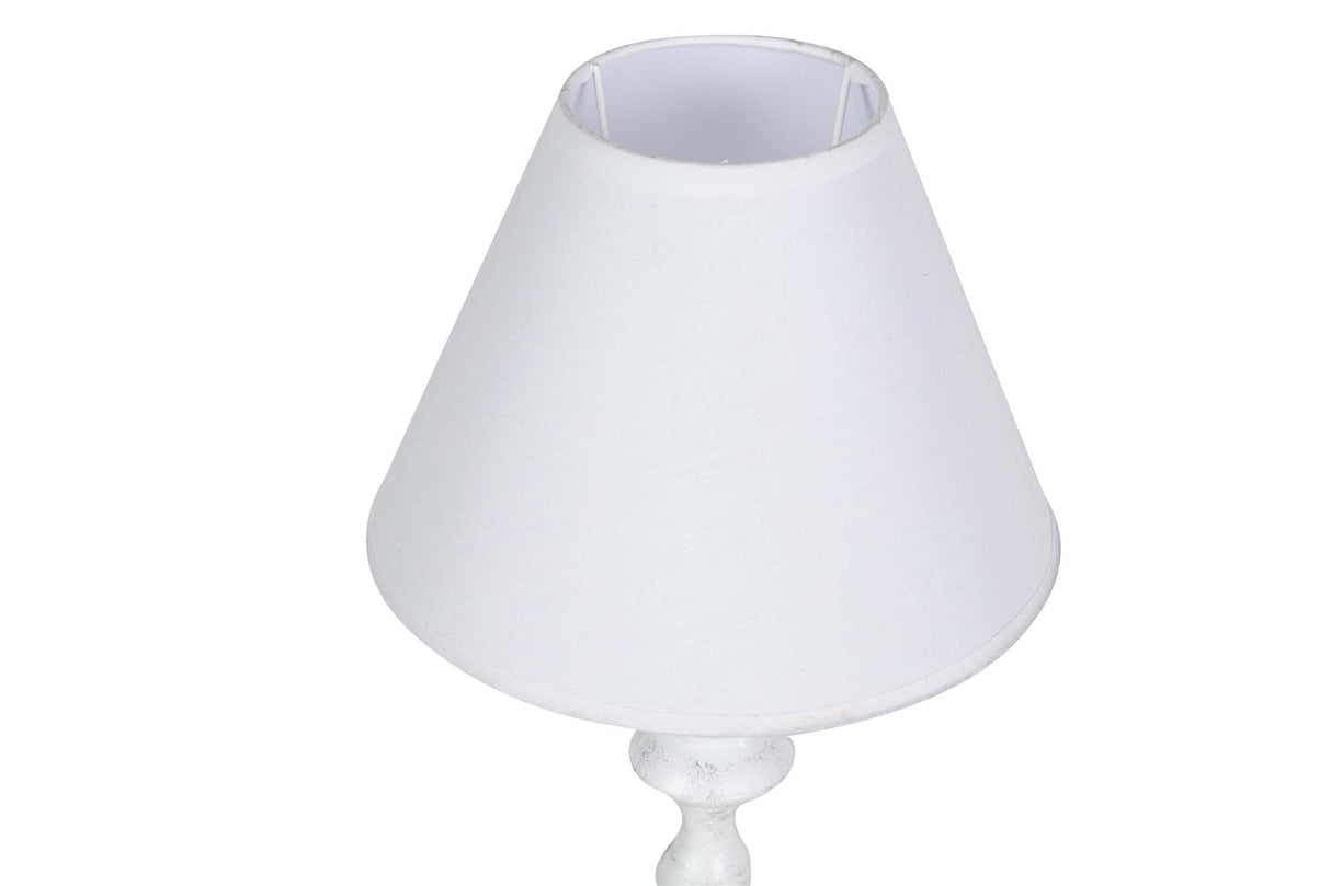 LAMPARA DE SOBREMESA METAL GRIS 23x23x50 CM