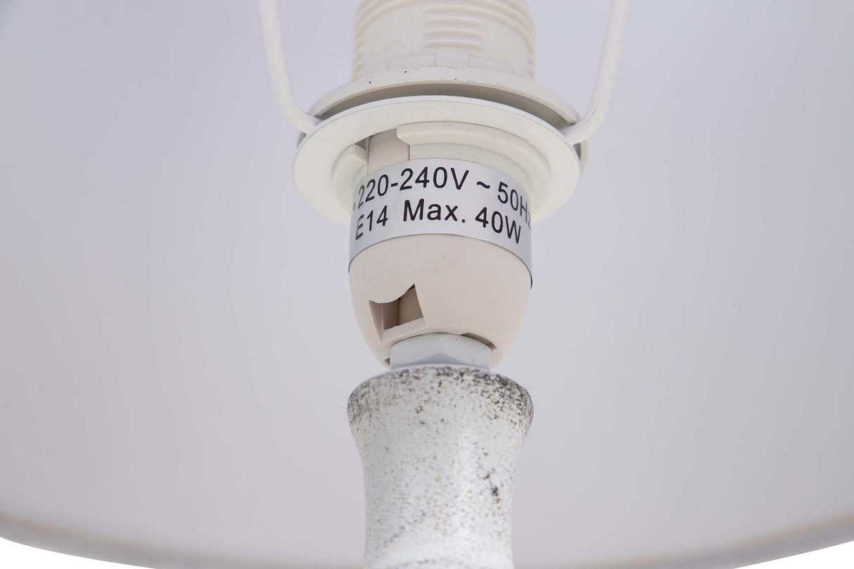 LAMPARA DE SOBREMESA METAL GRIS 23x23x50 CM