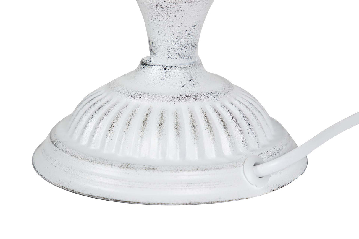 LAMPARA DE SOBREMESA METAL GRIS 23x23x50 CM