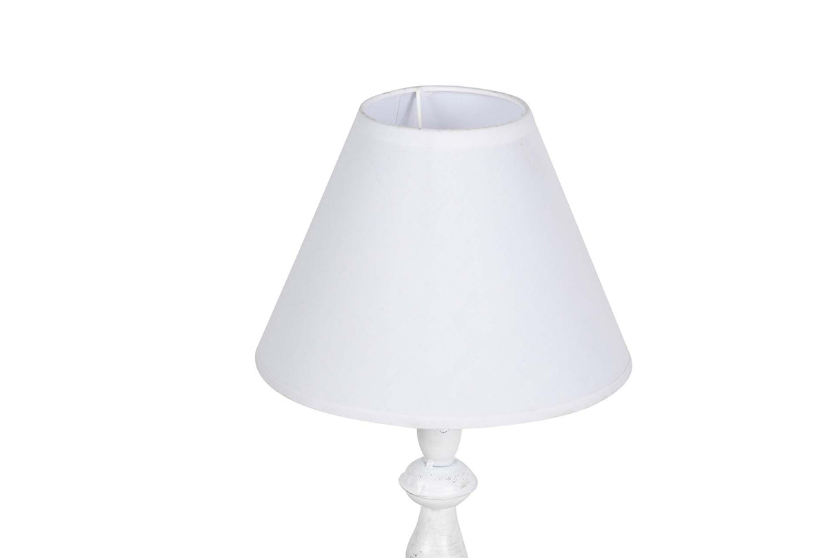 LAMPARA DE SOBREMESA METAL GRIS 23x23x50 CM