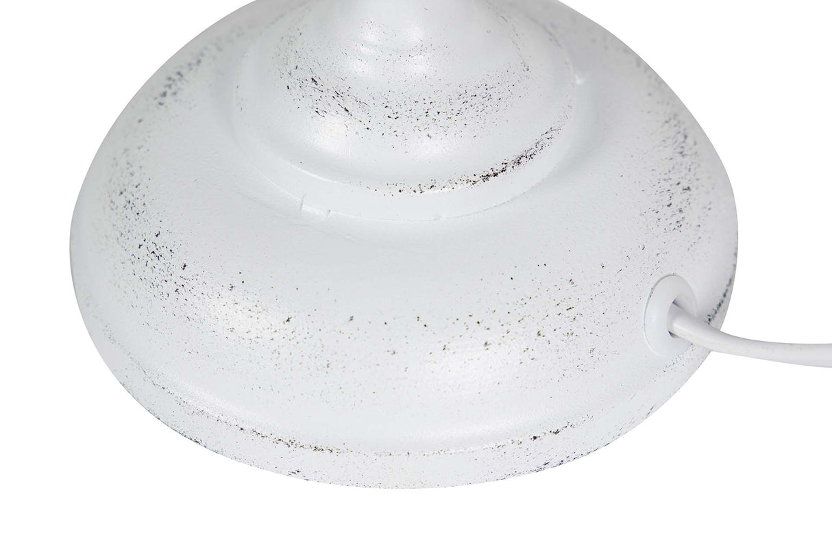 LAMPARA DE SOBREMESA METAL GRIS 23x23x50 CM