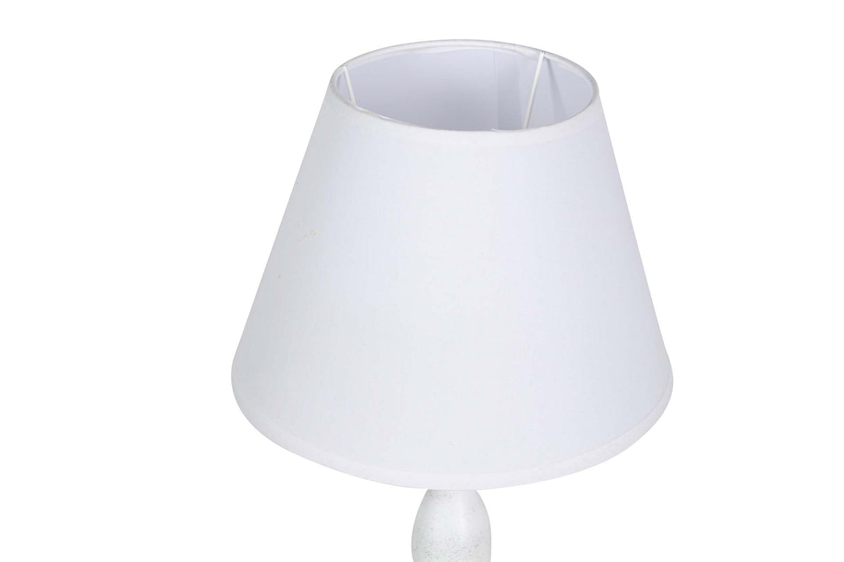 LAMPARA DE SOBREMESA METAL GRIS 23x23x55 CM