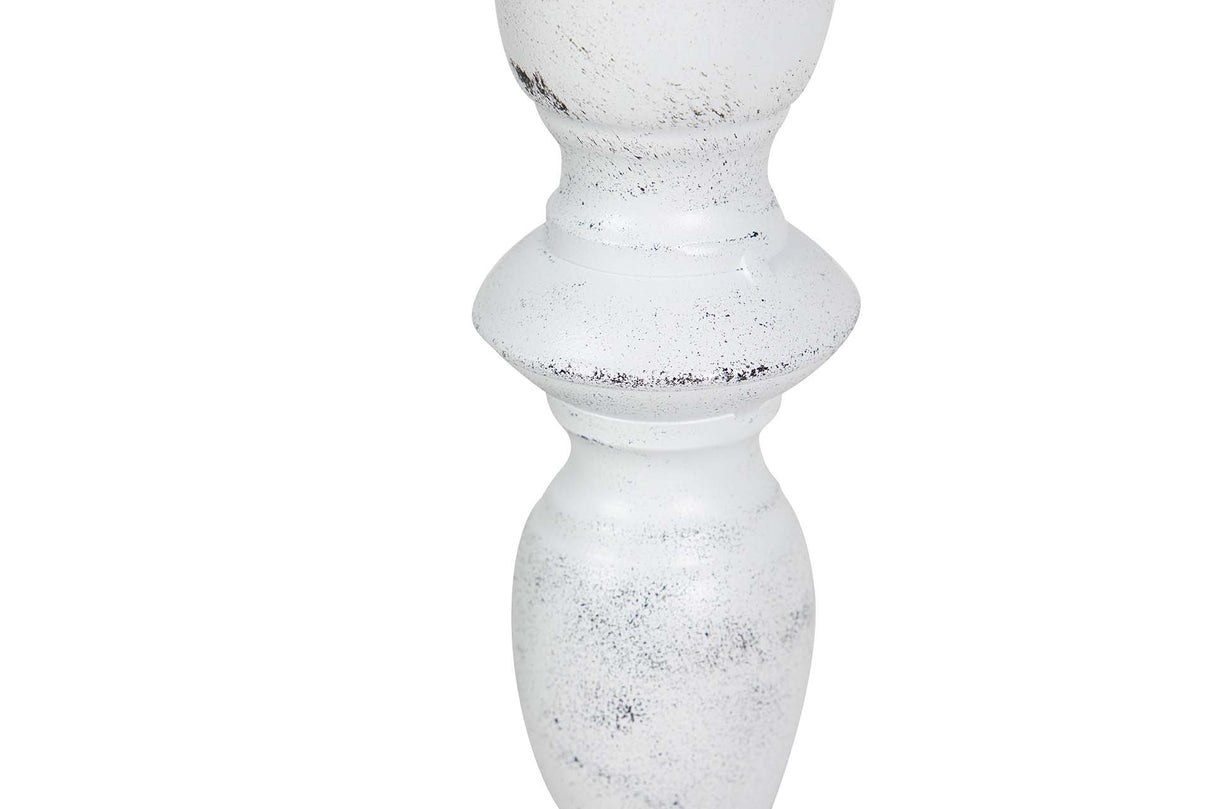 LAMPARA DE SOBREMESA METAL GRIS 23x23x55 CM