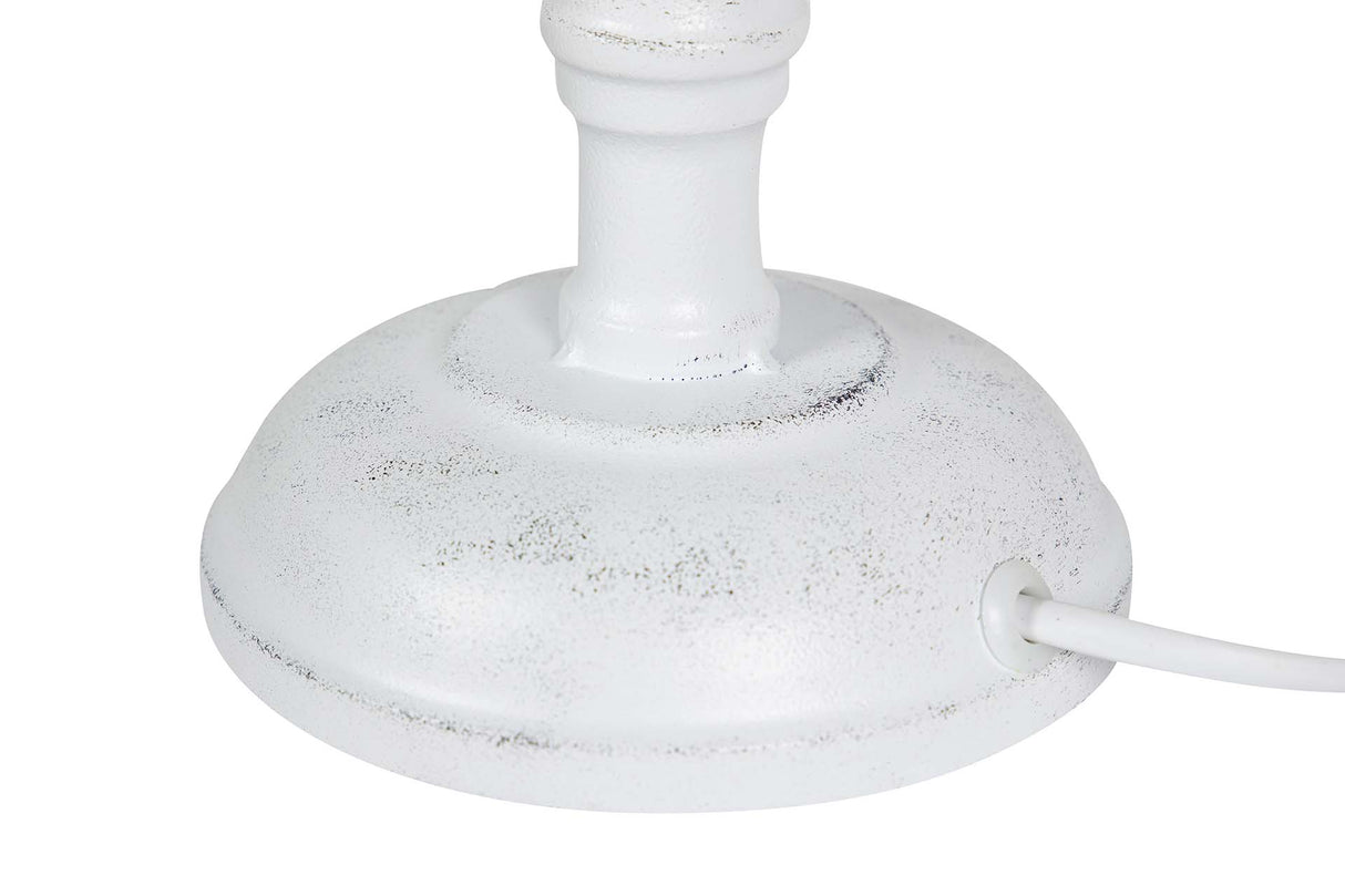 LAMPARA DE SOBREMESA METAL GRIS 23x23x55 CM