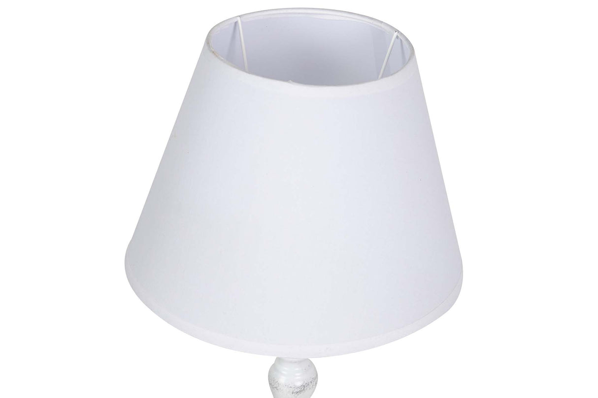 LAMPARA DE SOBREMESA METAL GRIS 23x23x53 CM