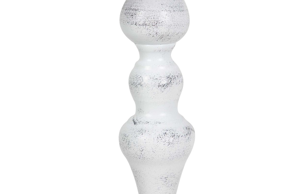 LAMPARA DE SOBREMESA METAL GRIS 23x23x53 CM