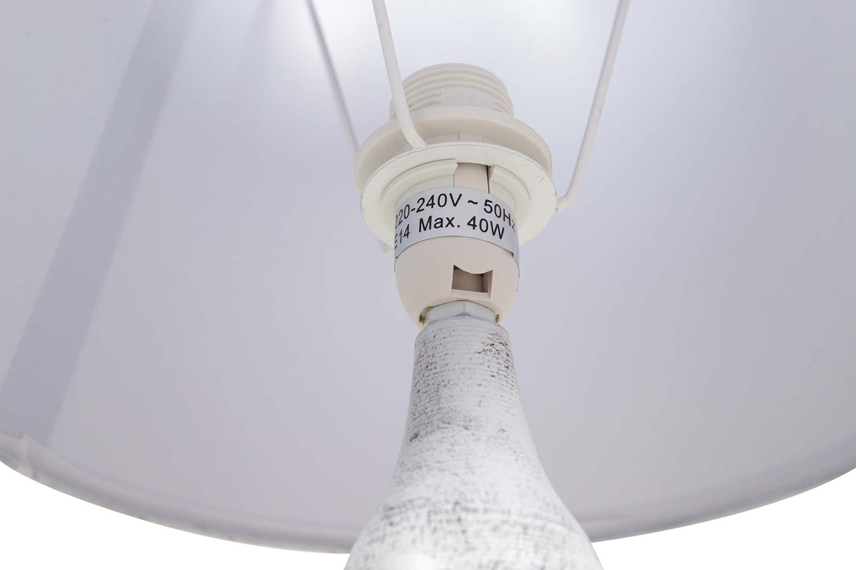 LAMPARA DE SOBREMESA METAL GRIS 23x23x53 CM