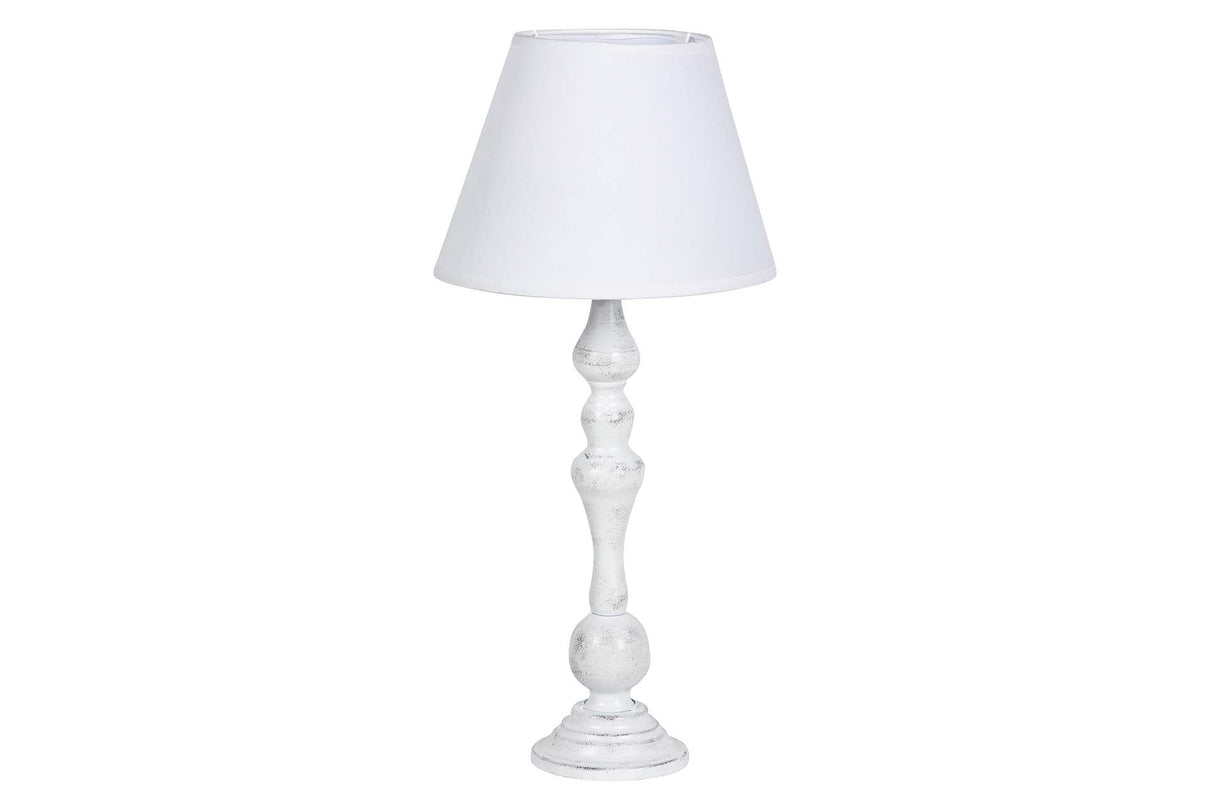 LAMPARA DE SOBREMESA METAL GRIS 23x23x53 CM