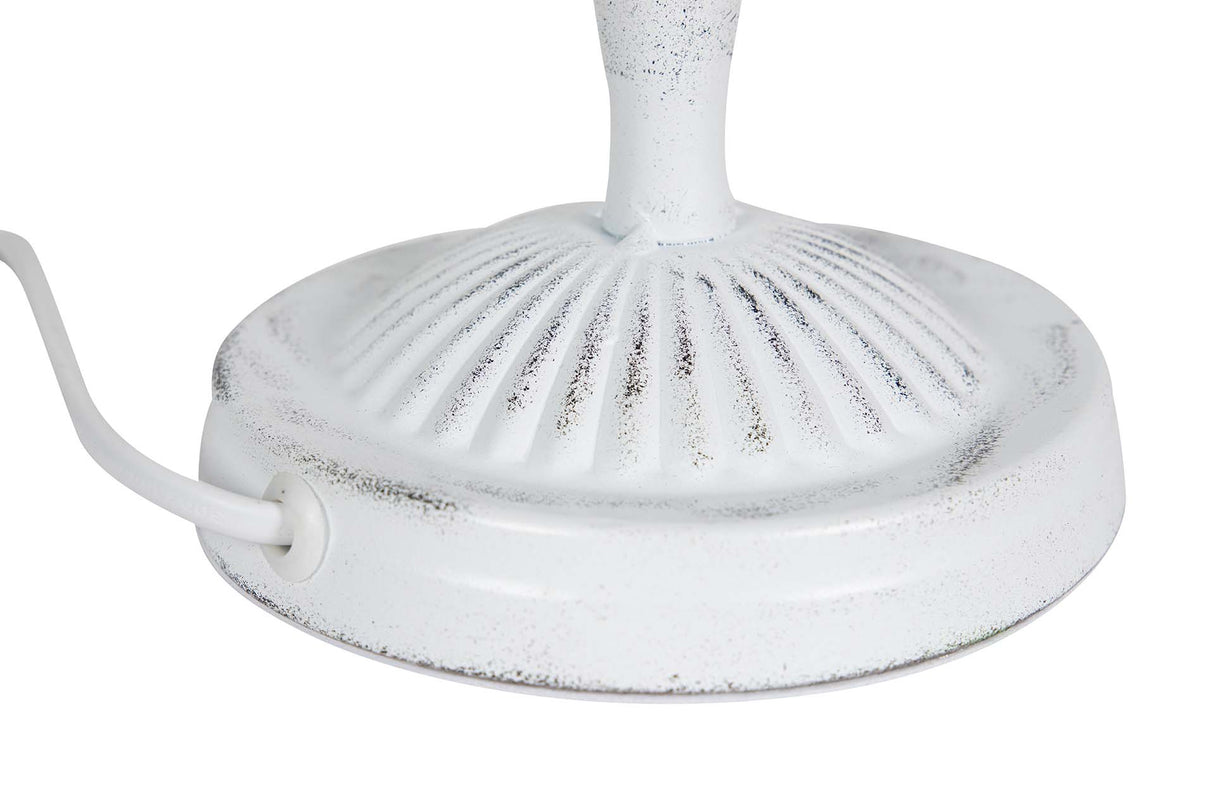 LAMPARA DE SOBREMESA METAL GRIS 28x28x57 CM