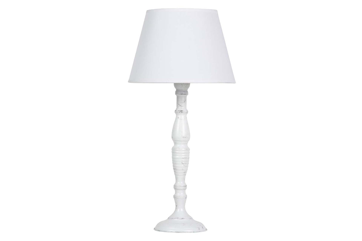 LAMPARA DE SOBREMESA METAL GRIS 28x28x59 CM