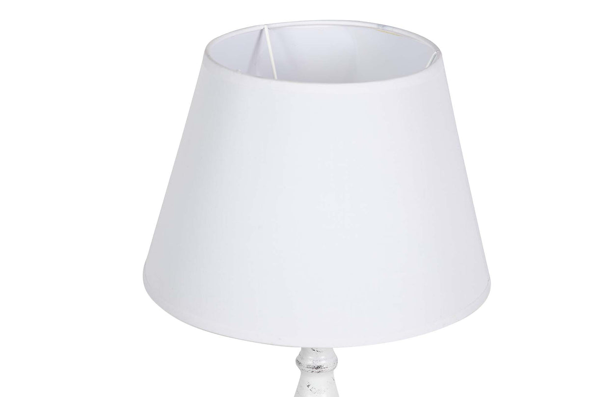 LAMPARA DE SOBREMESA METAL GRIS 28x28x59 CM