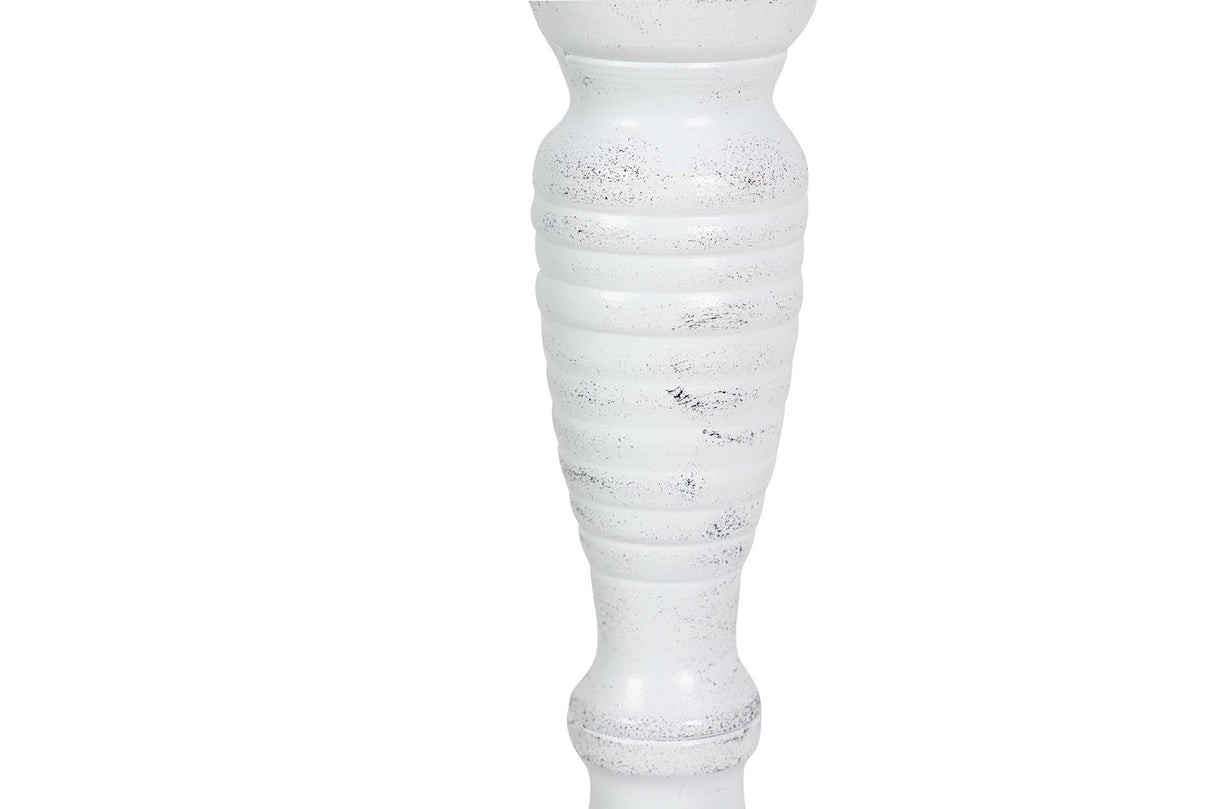 LAMPARA DE SOBREMESA METAL GRIS 28x28x59 CM