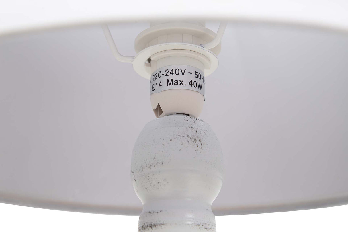 LAMPARA DE SOBREMESA METAL GRIS 28x28x59 CM