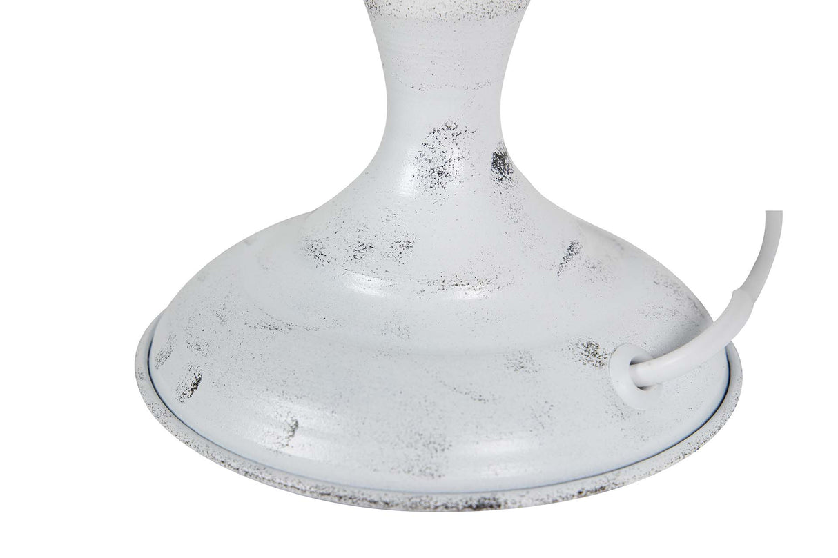 LAMPARA DE SOBREMESA METAL GRIS 28x28x59 CM